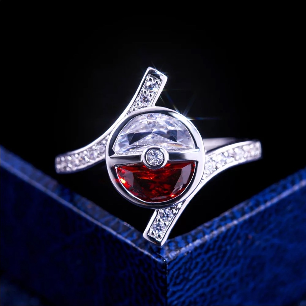 *NEW*925 Silver Unique Design Zircon Ring - Picture 2 of 6